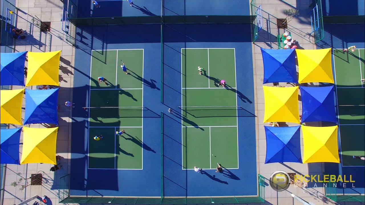 Gorgeous Aerial Pickleball - Little Valley Pickleball Complex