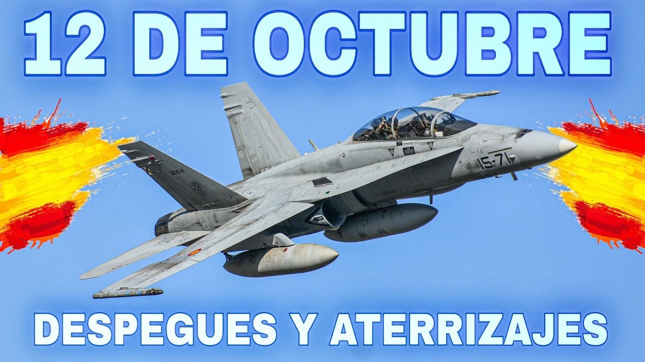 FIESTA NACIONAL EN MADRID - DESPEGUES Y ATERRIZAJES EN LA BASÉ DE TORREJON DE ARDOZ