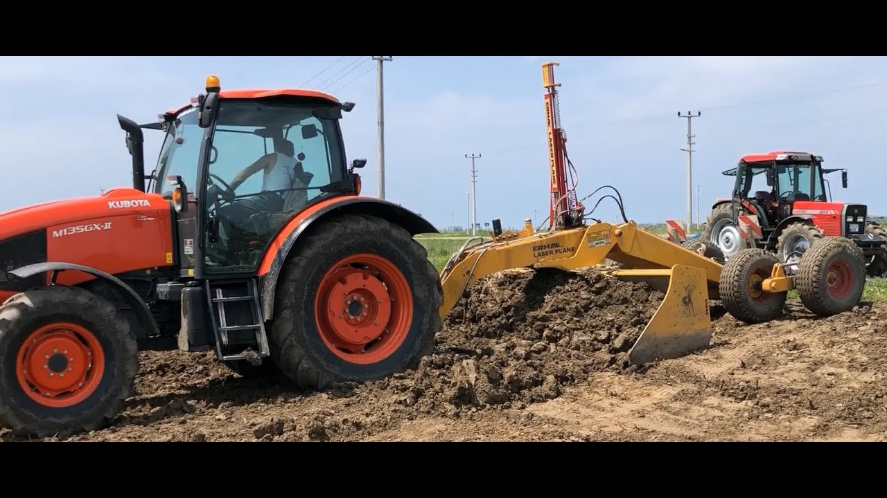 KUBOTA 135GX LAZERLİ TESVİYE