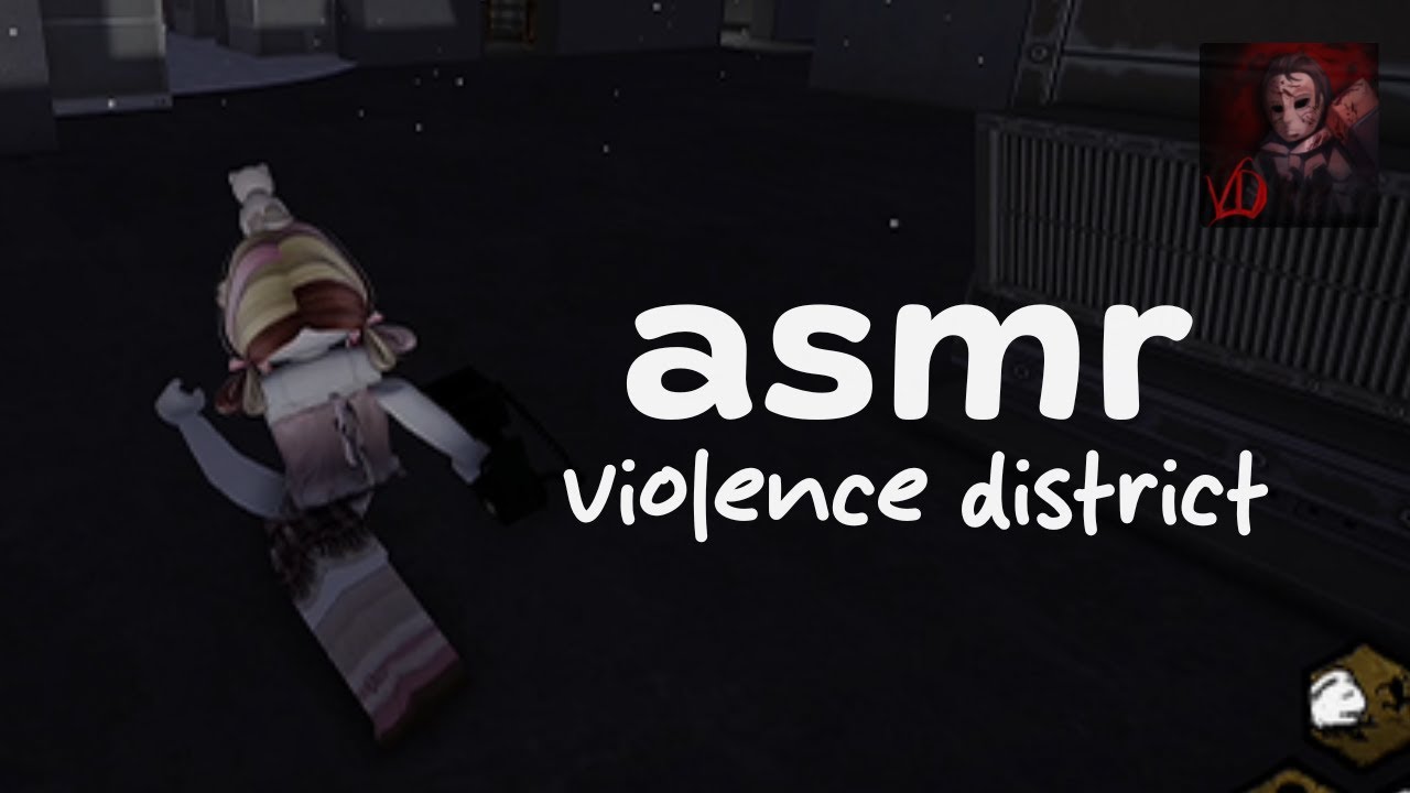 ASMR ROBLOX ♡ whispered violence district gameplay (mouth & keyboard sounds)