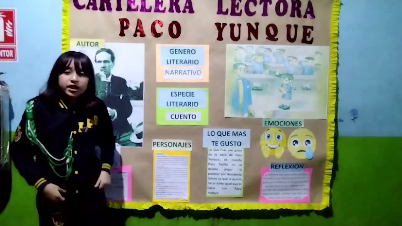 CARTELERA LECTORA PACO YUNQUE 4to B
