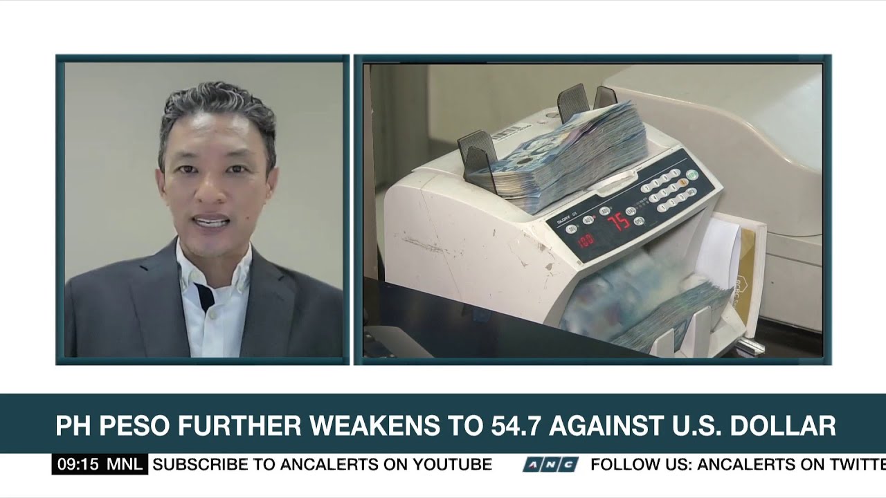 Philippine peso further weakens to P54.7 vs $1 | ANC