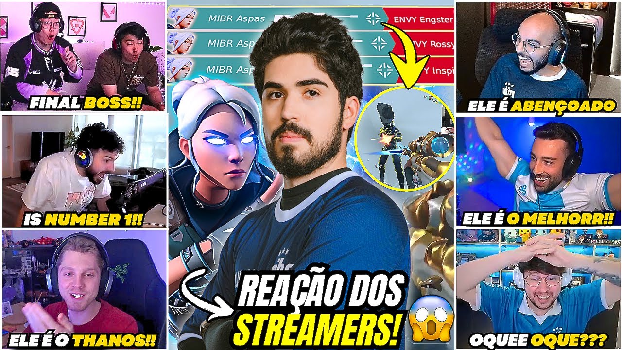 ASPAS no MODO FINAL BOSS 🐐 | Reação dos Streamers na estreia do MIBR🔥