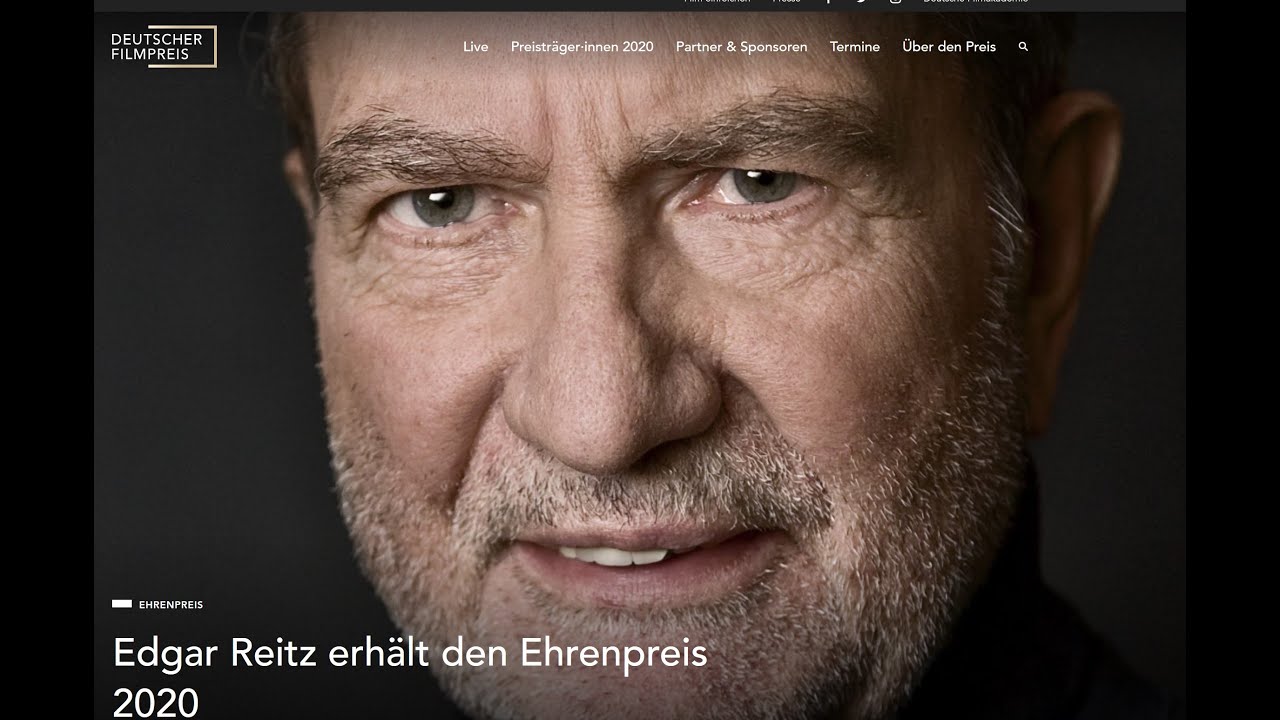 Edgra Reitz, Deutscher Filmpreis 2020, ARD