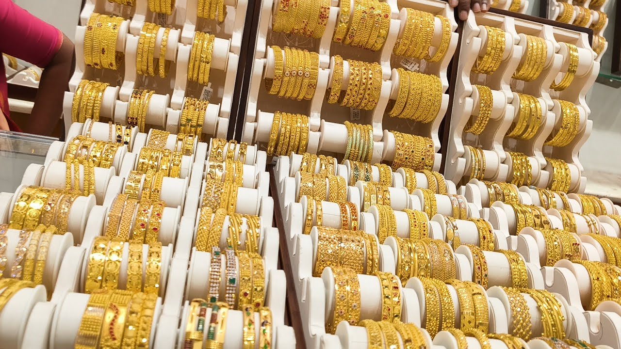 “Shocking! Padi Saravana 4 Gram Gold Bangles designs Screw Bangles Light Weight gold bangles designs