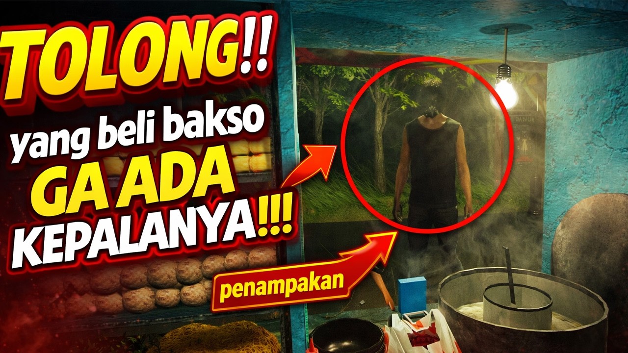 😱TOLONG!!! Mama & Mas didatengin pembeli Bakso TANPA KEPALA!!! #roblox