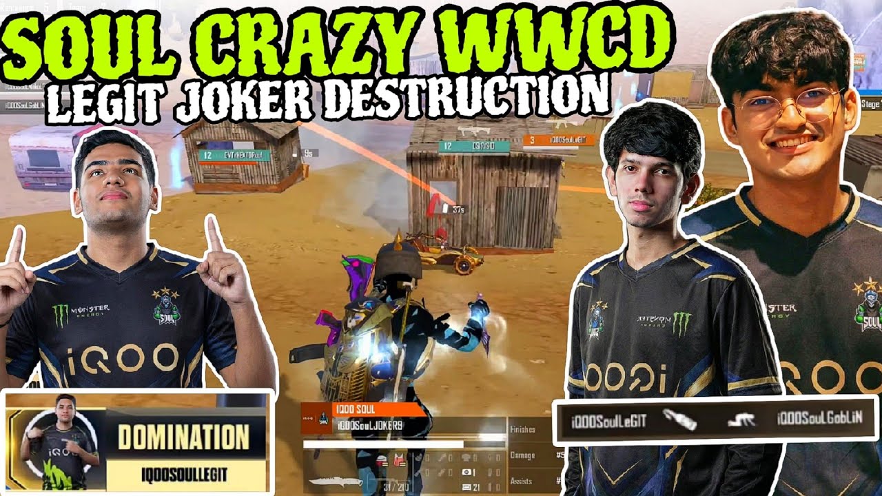 iQOOSouL 17 Finishes WWCD in Weltify Pro Clash ✅ Legit Joker on Domination 🔥 Team SouL 🚀 S8UL