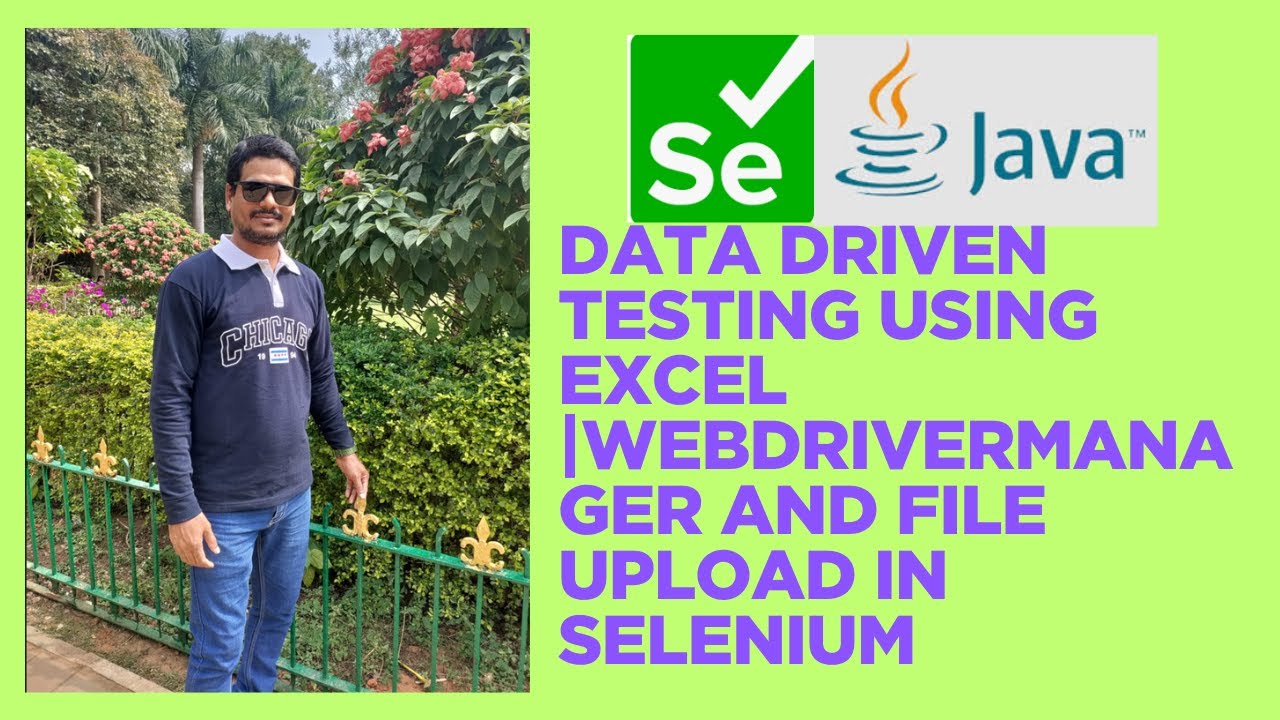 Data Driven Testing Using Excel |WebDriverManager and File Upload in Selenium