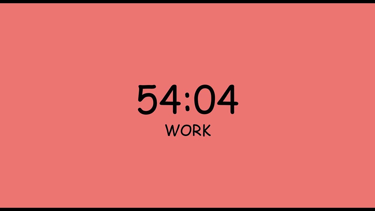 LOCK IN. 1 Hour Pomodoro Silent Timer for Maximum Productivity