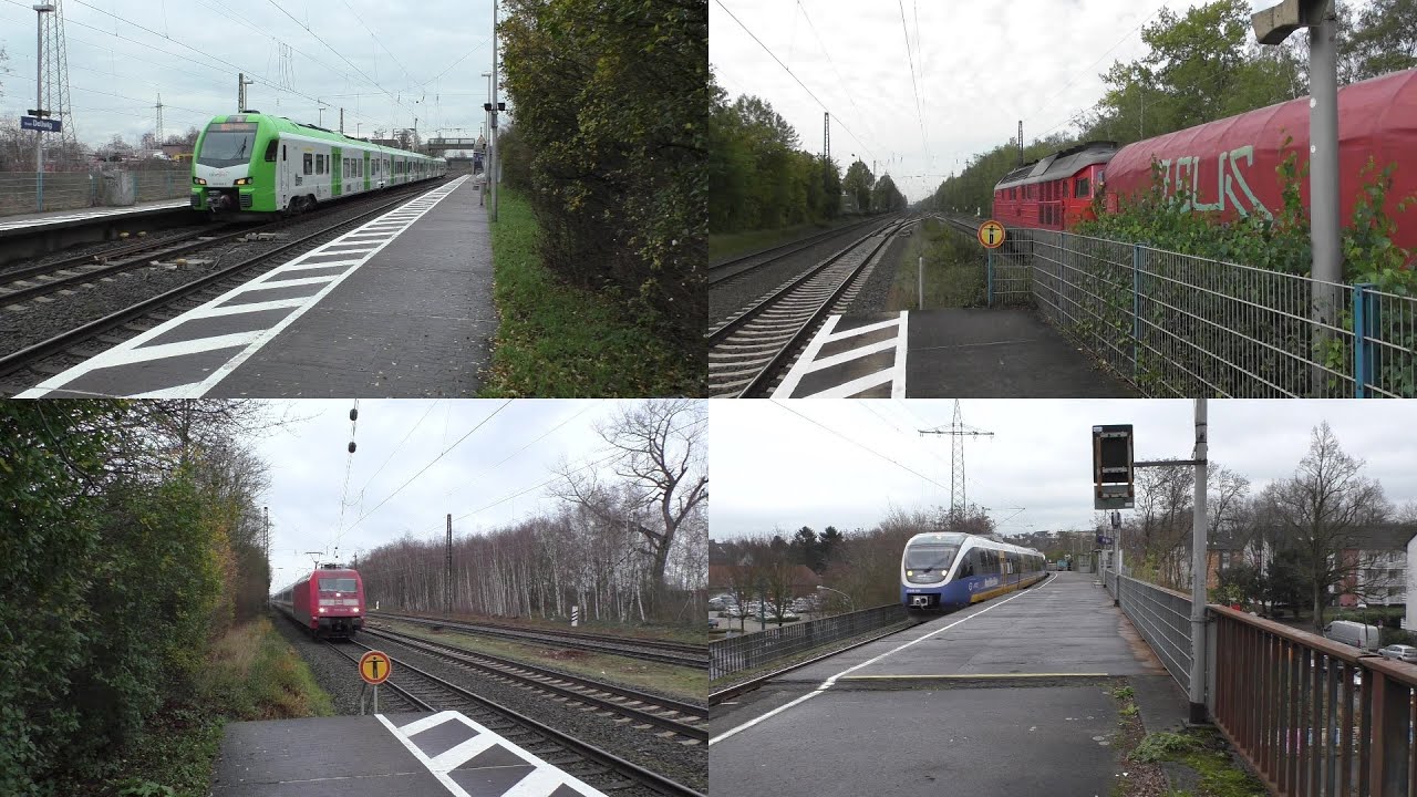 Bahnverkehr in Essen-Dellwig & Ost mit FLIRT 3/XL, Br 232, Br 151, Intercity, Nordwestbahn & S-Bahn