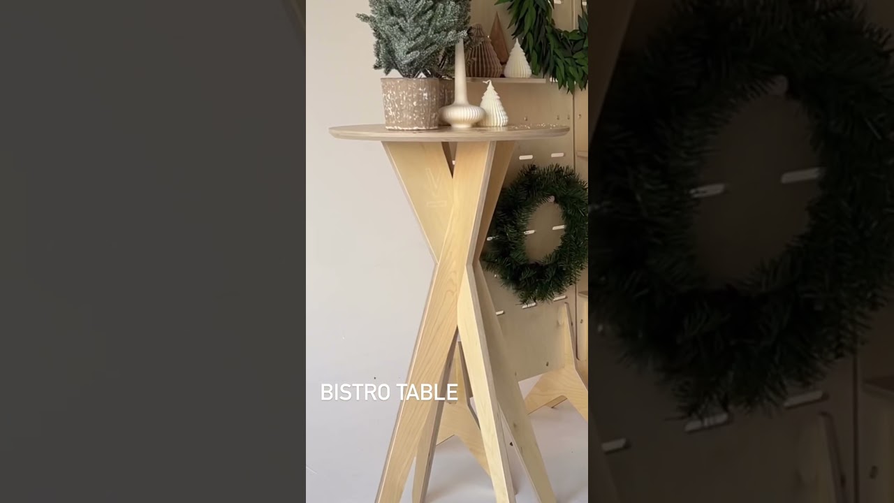 Bistro table pop up round bar table