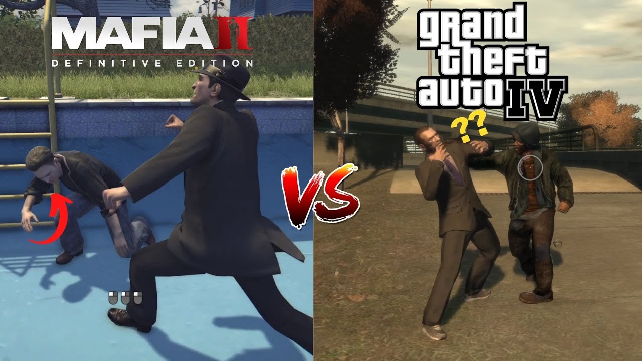 GTA 4 vs Mafia 2 - Physics & Details Comparison