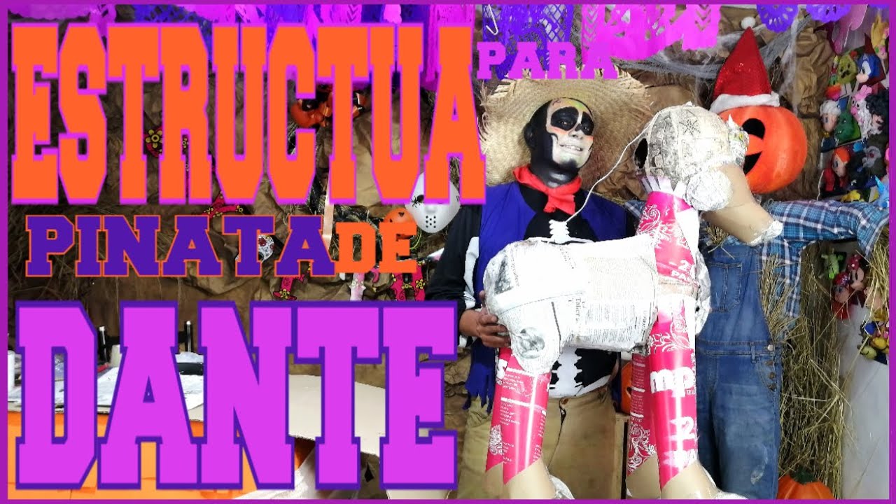 Como Hacer estructura para piñata de 4 patas (dante )