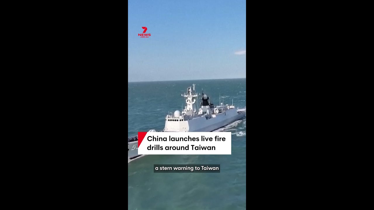 China launches live fire drills around Taiwan