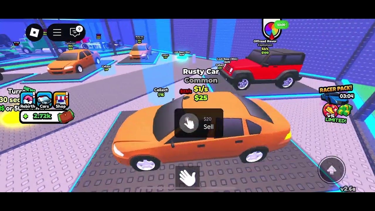 I bought different cars in Roblox | Steal a car Roblox | Ep 1