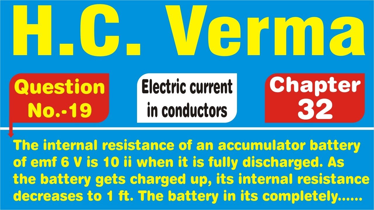 The internal resistance of an accumulator battery of emf 6 V is 10 ii when it is fully discharged
