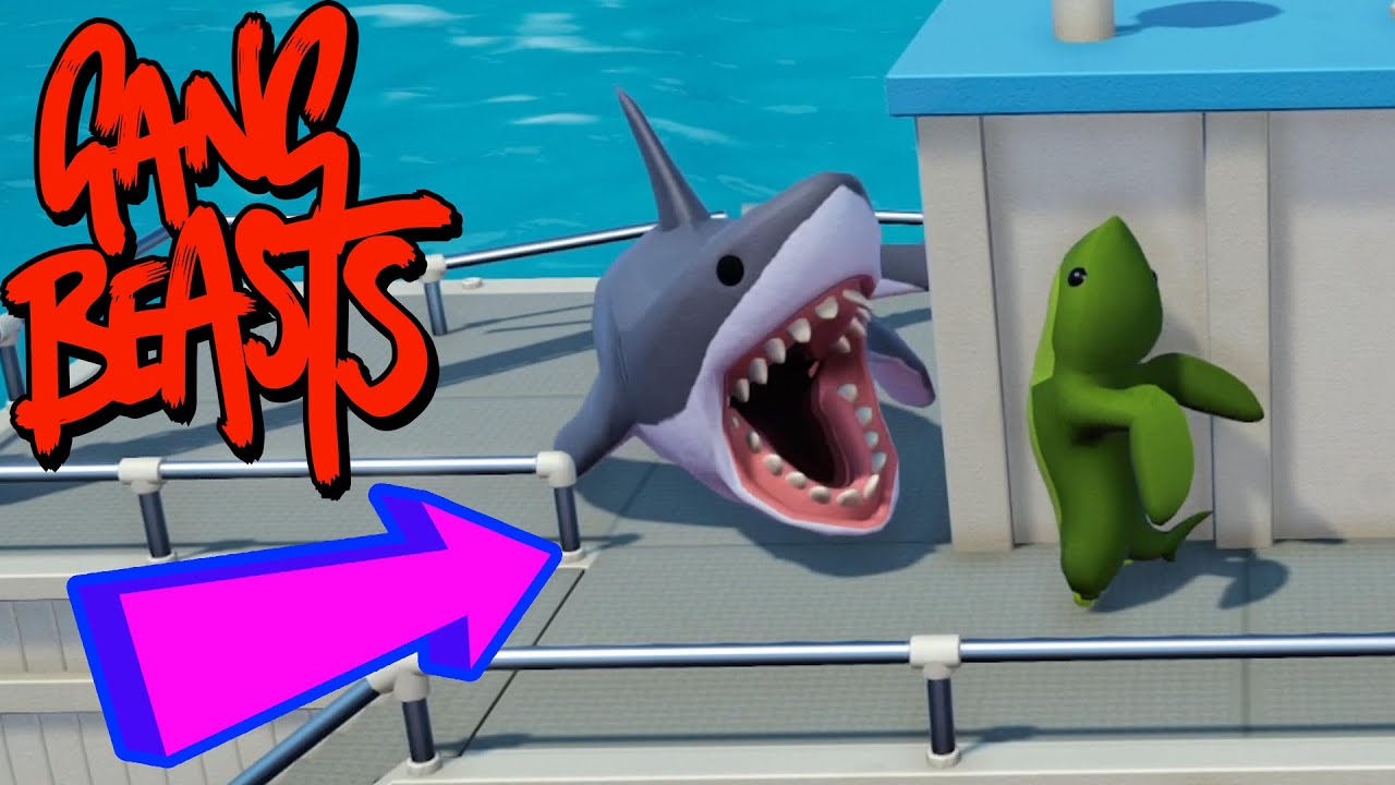SHARKS are NOT supposed to DO THIS!! | Gang Beasts