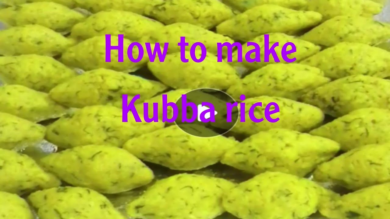 #How to make #kubba #rice