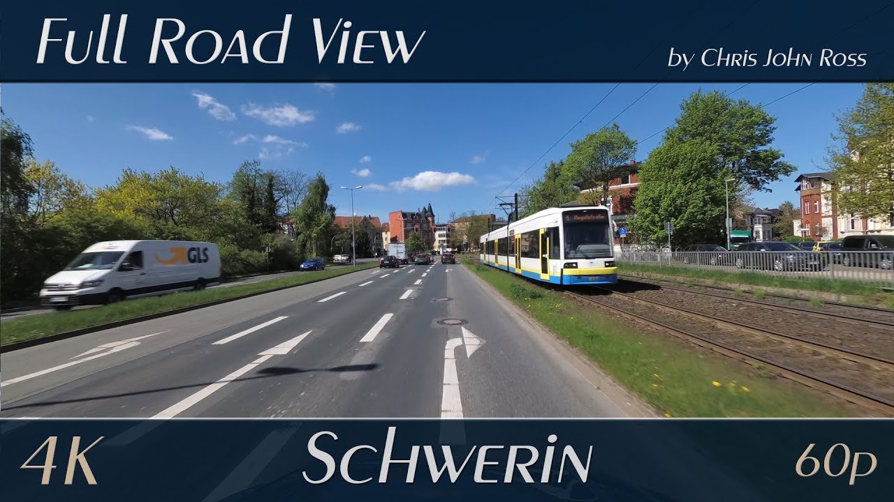Schwerin, Germany: Ludwigsluster Chaussee - 4K (UHD/2160p/60p)