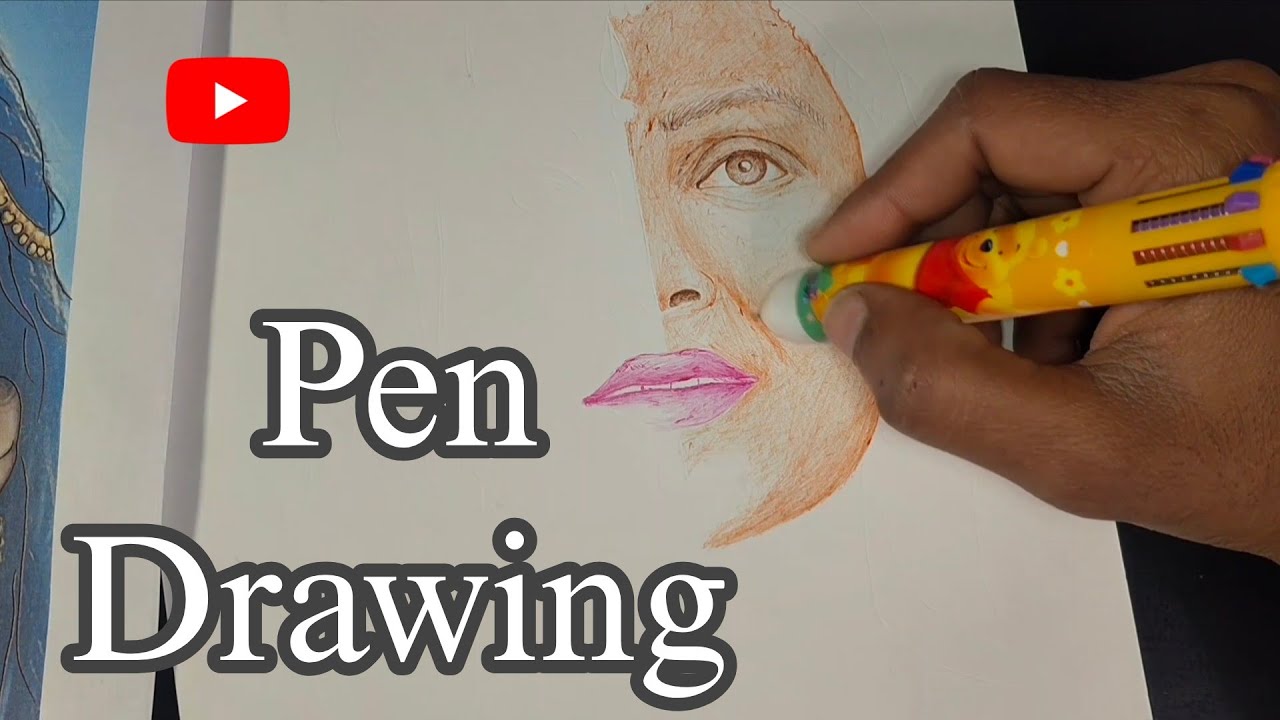 How to Make Pen Drawing Tutorial #masterartltp #video #art 