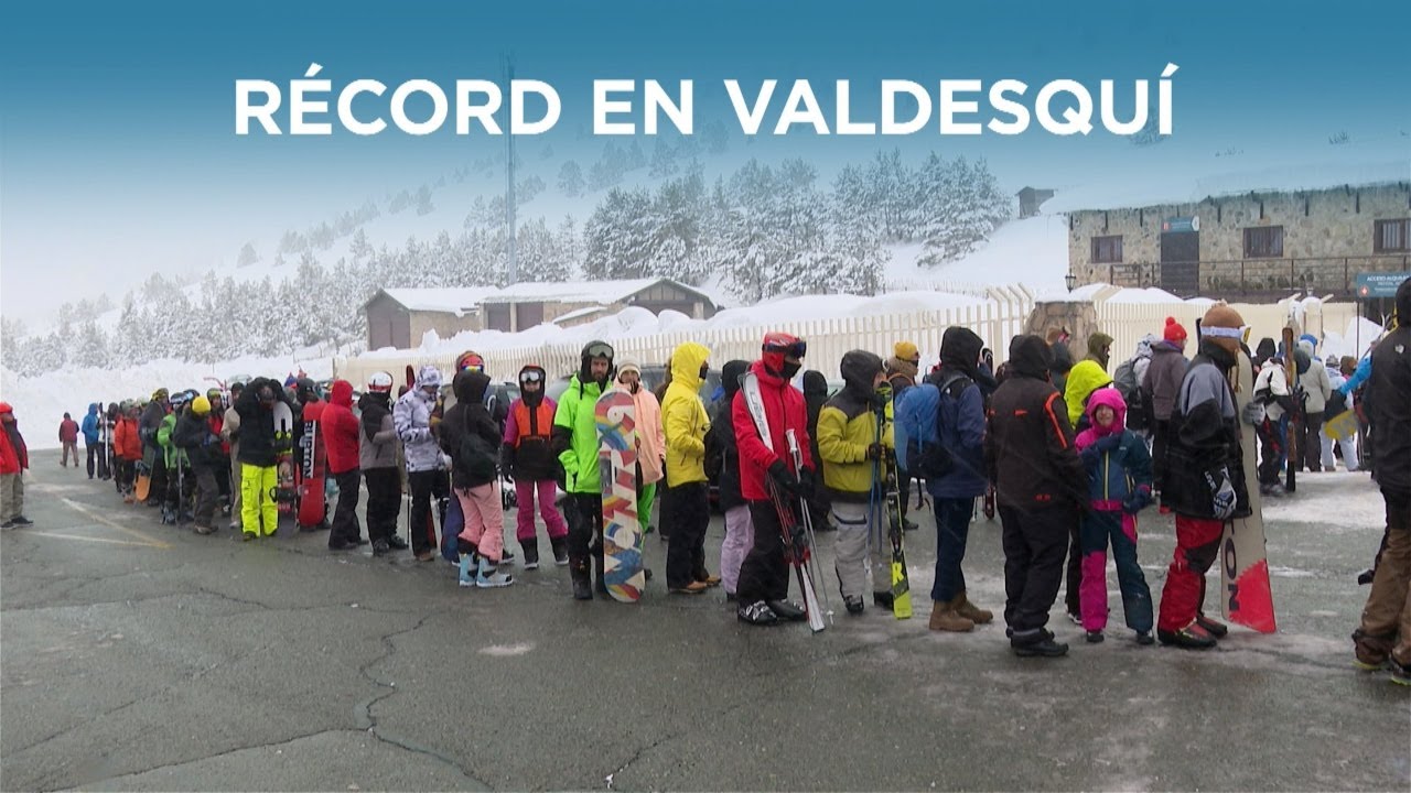 Valdesquí bate récord de nieve acumulada en España