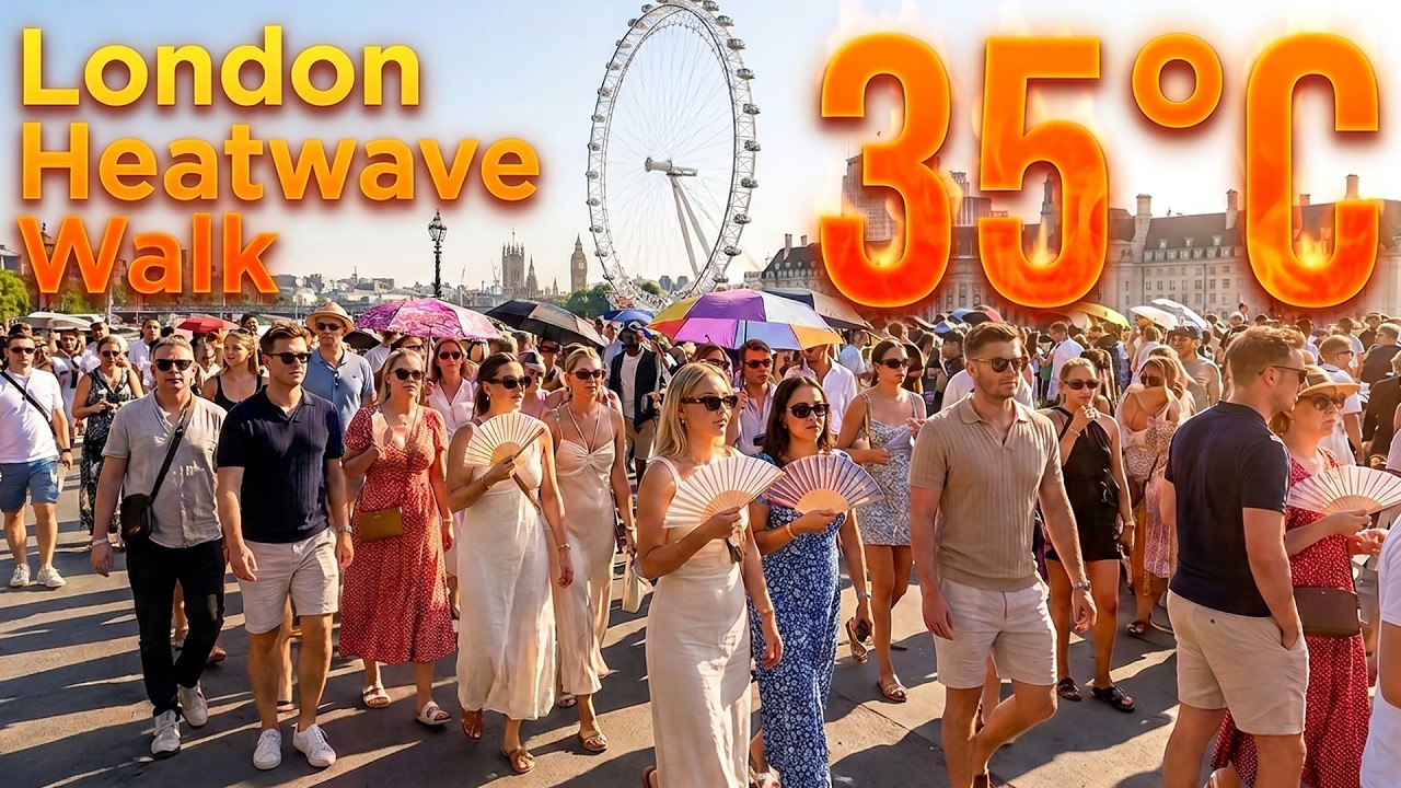 How London Tourists Enjoy THIS Heatwave ☀️ Central London Summer Walk Tour 2026 [4K HDR]