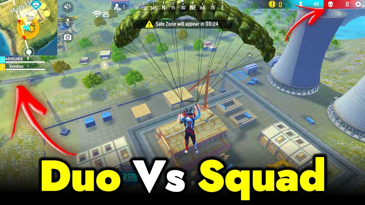 Duo vs Squad Gameplay - Garena Free Fire