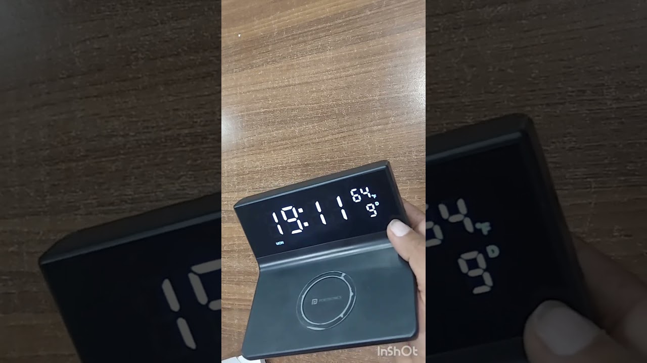 How To Use Portronics FREEDOM 4S  Wireless Charger with Digital Alarm Clock