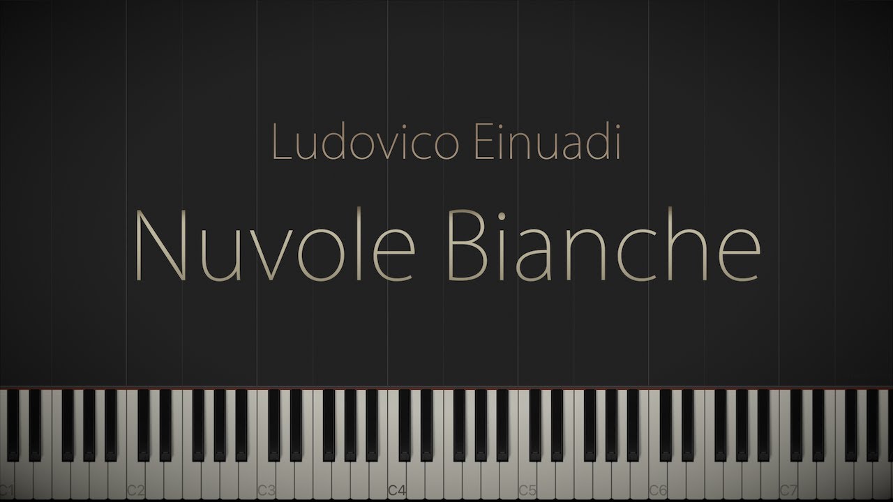 Nuvole Bianche - Ludovico Einaudi \\ Jacob's Piano \\ Synthesia Piano Tutorial