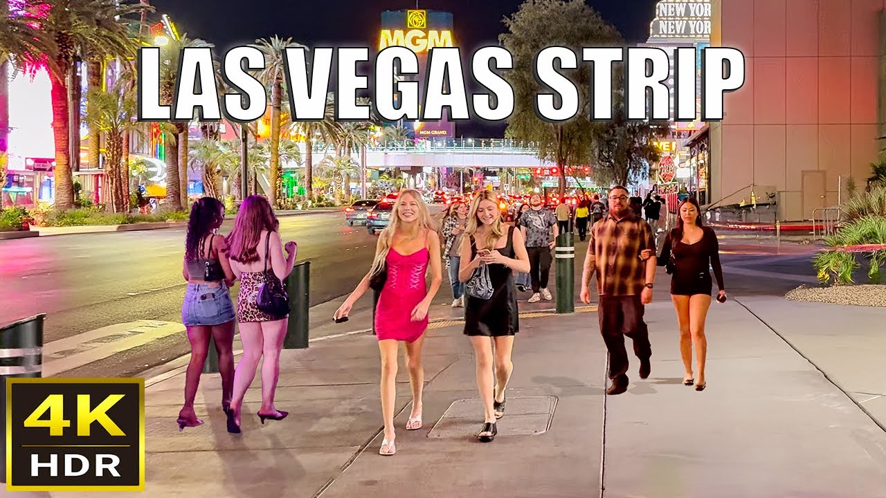 Las Vegas Strip Night Walk - Full Strip - 2025 - Las Vegas, Nevada