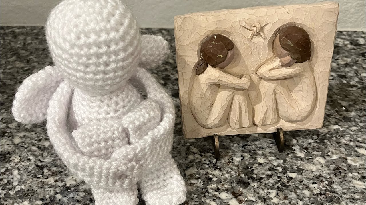 Easy Crochet Sitting Angel