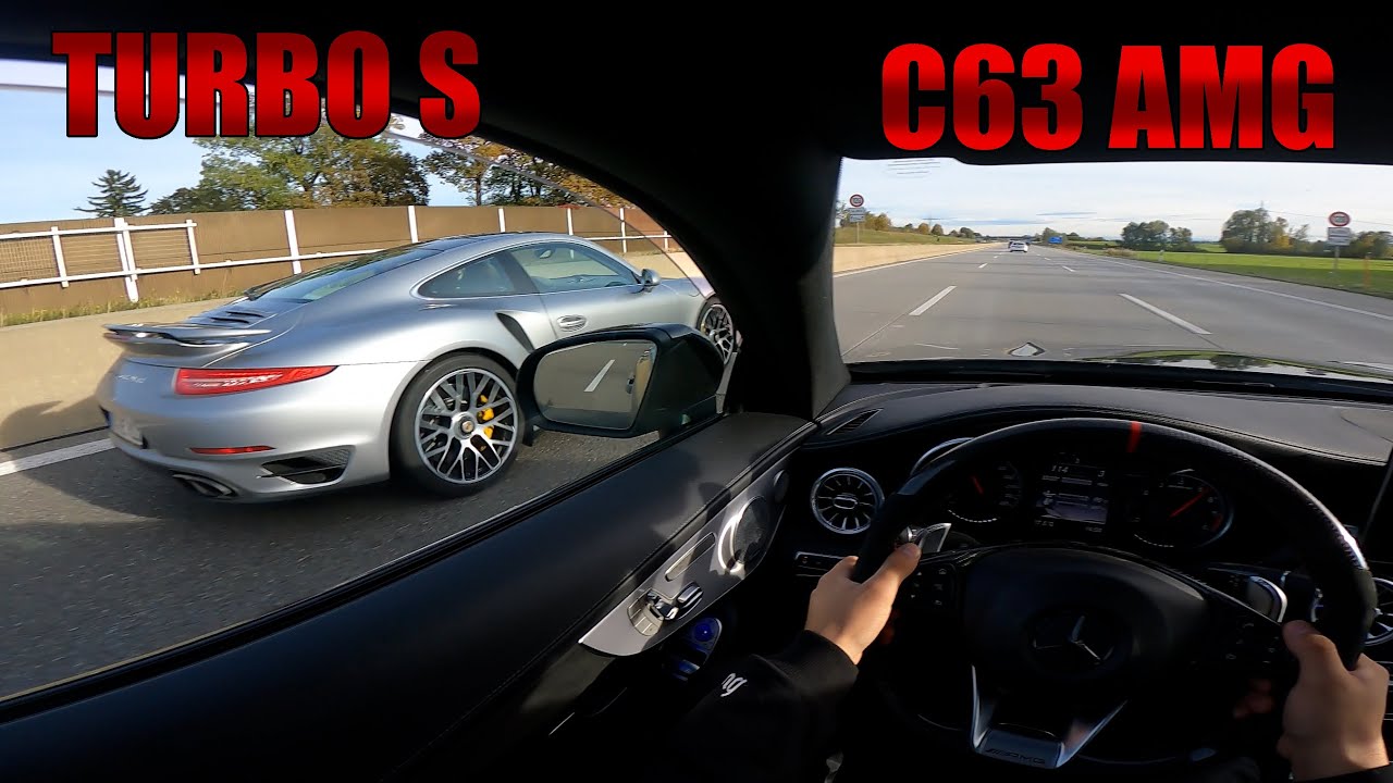 C63 AMG VS PORSCHE TURBO S (POLIZEI)