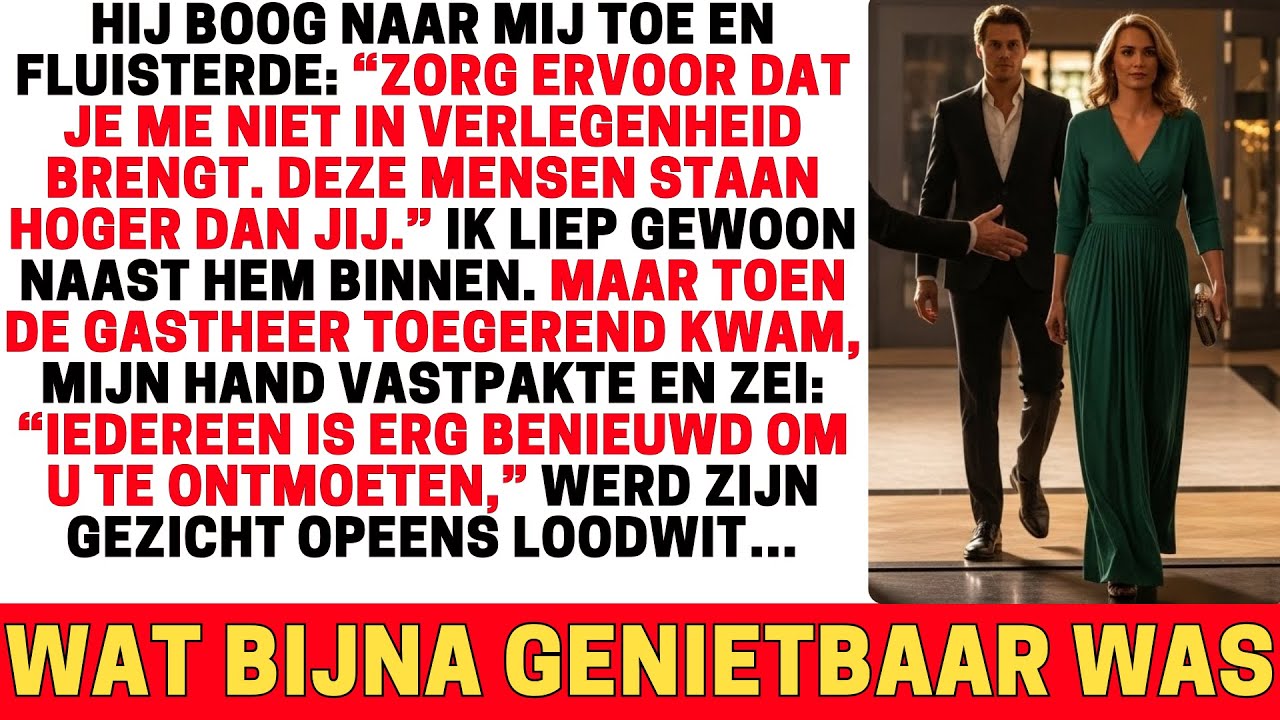 HIJ VROEG MIJ OM HEM NIET TE BLAMEREN TIJDENS EEN LUXEDINER MAAR IN WERKELIJKHEID WACHTTE IEDEREEN..