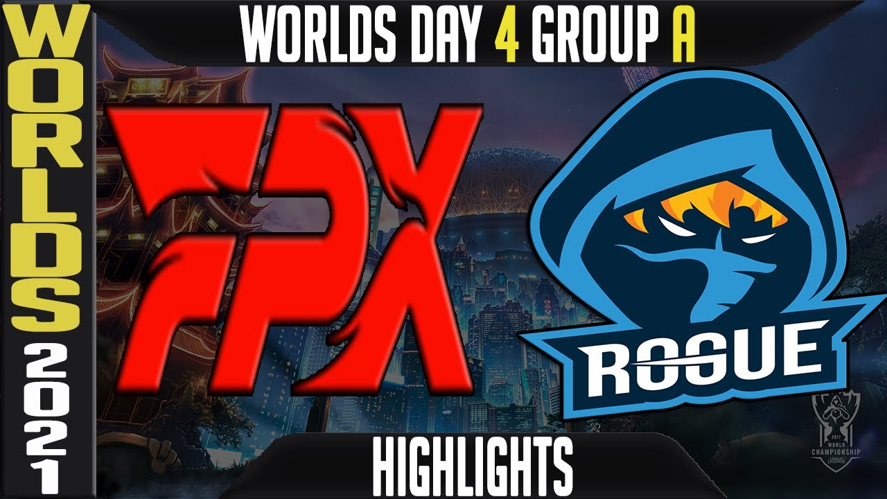 FPX vs RGE Highlights | Worlds 2021 Day 4 Group A | FunPlus Phoenix vs Rogue