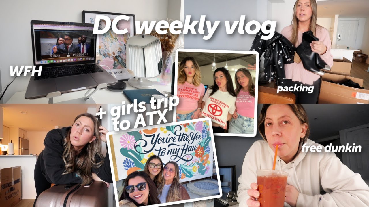 week in my life in DC: work updates, valentines, coffee, packing & girls trip to Austin ft Dossier