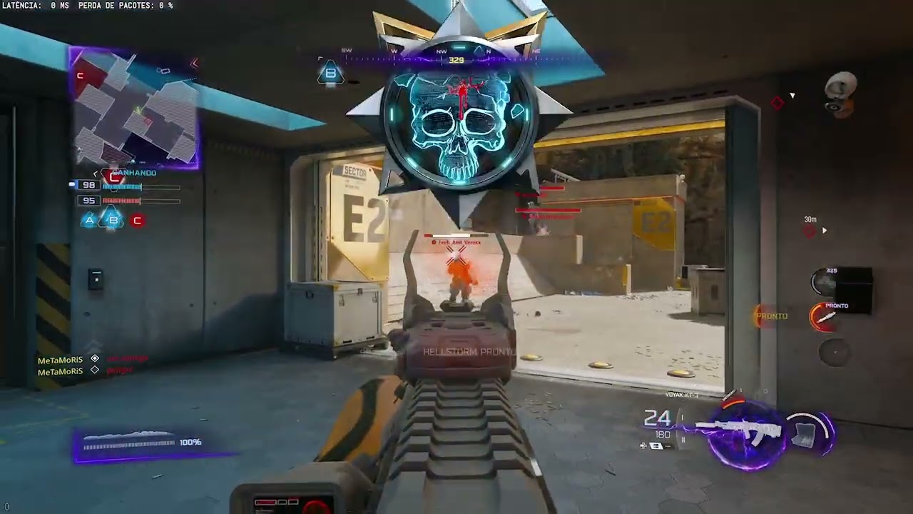 Partida difícil contra Try Hards. Score 46 /16 