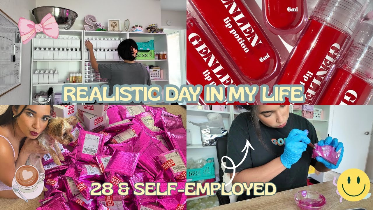 a realistic day in my life as a 28-year-old small business owner✨