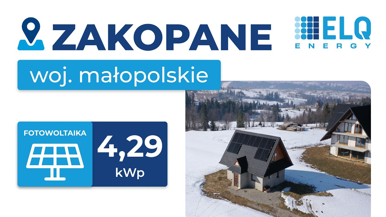 Fotowoltaika Zakopane | 4,29 kW | 11 moduł&oacute;w | Polenergia Fotowoltaika