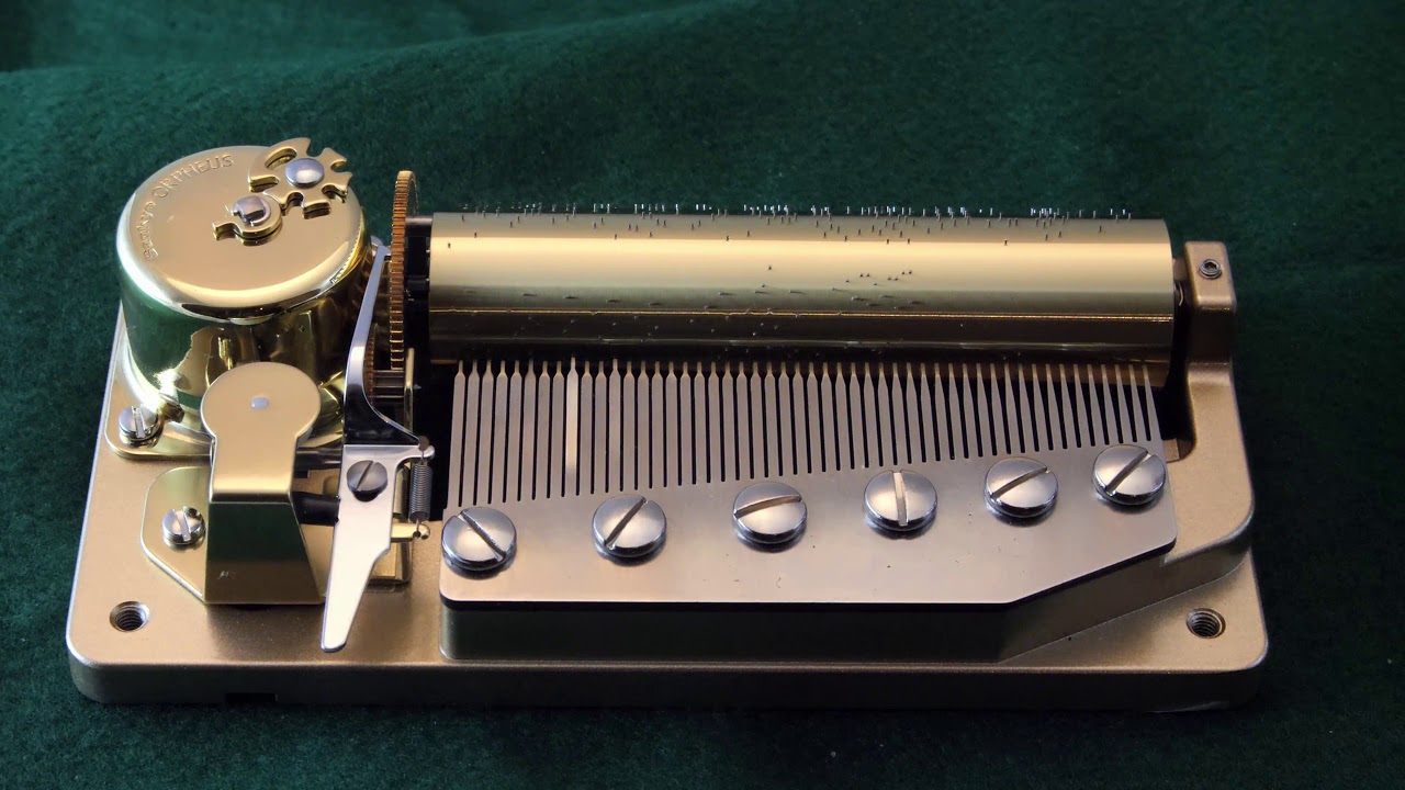 Sankyo Orpheus 50 note music box movement
