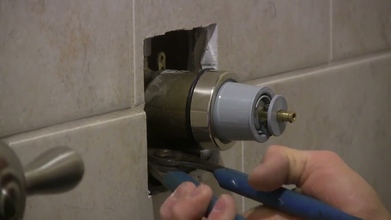 How to install the trim and valve for a Delta shower faucet