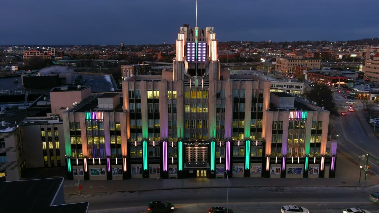 National Grid's Art Deco headquarters come alive with dazzling new lights