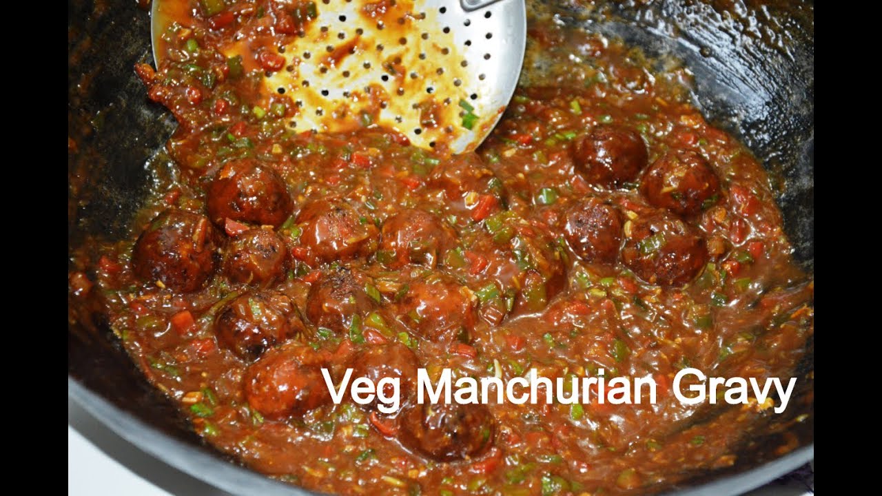 Vag Gravy Manchurian - gobi manchurian recipe - veg manchurian recipe - kitchcook quick recipes
