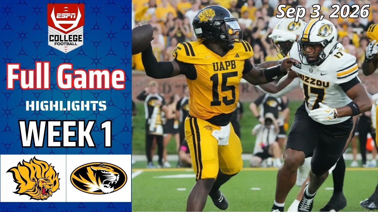 Missouri vs. Arkansas-Pine Bluff Full Game Highlights | Sep 3 | College Football 2026 | NCAAF