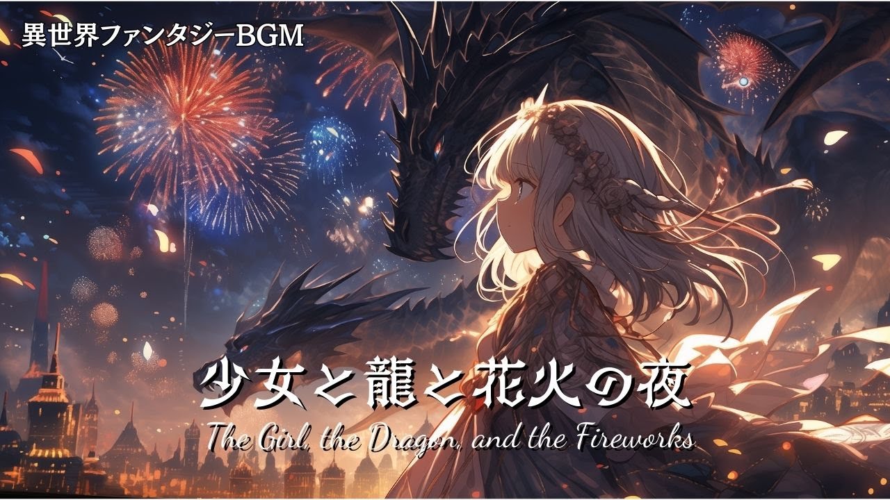【幻想BGM・ケルト音楽】少女と龍と花火の夜｜The Girl, the Dragon, and the Fireworks｜Celtic Fantasy Music / Relaxing BGM