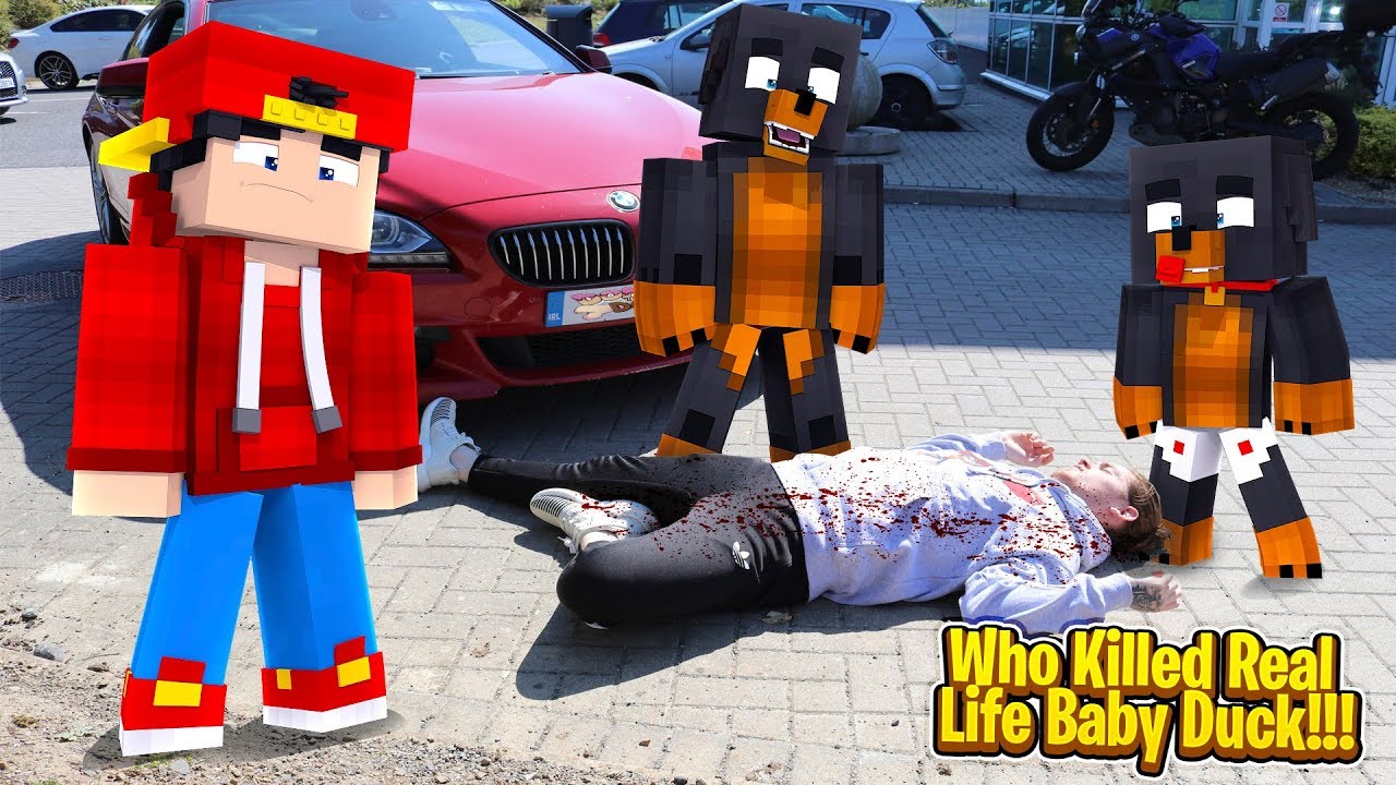 Minecraft Murder Mystery - WHO KILLED REAL LIFE BABY DUCK!!