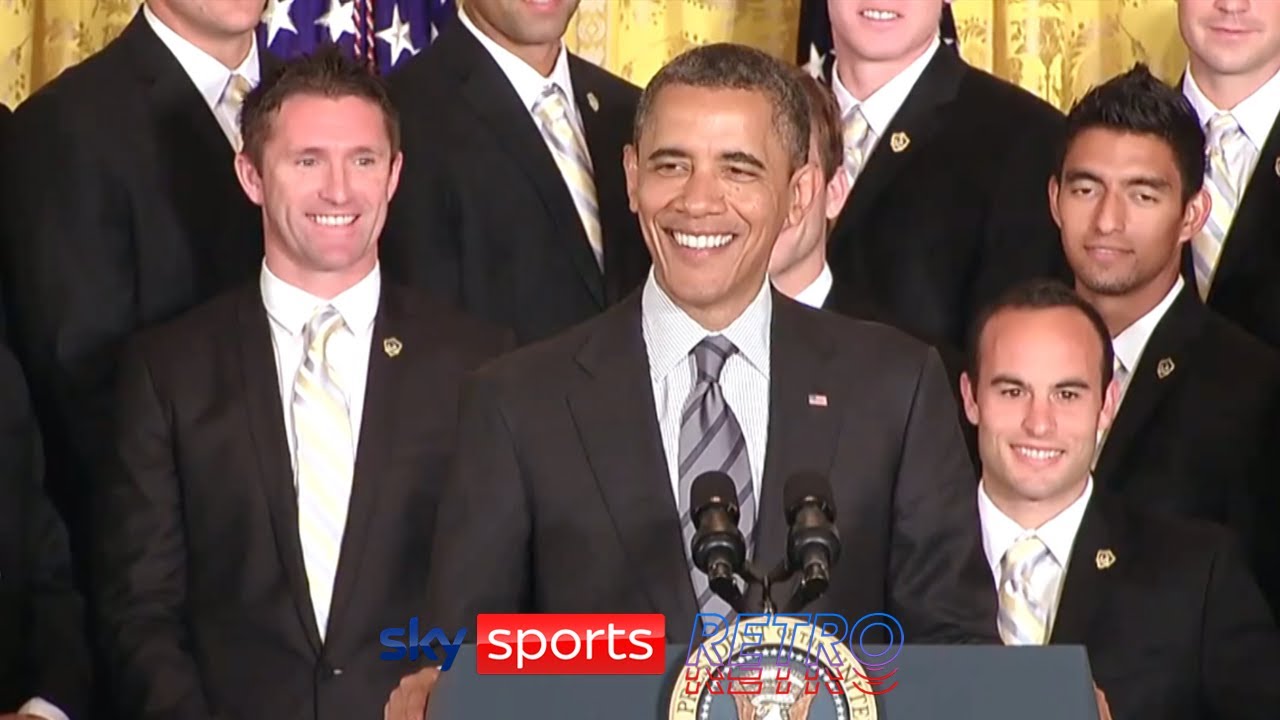 Robbie Keane meets his cousin Barack Obama