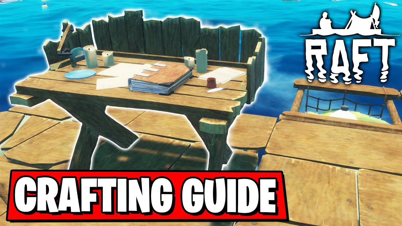 RAFT CRAFTING GUIDE | HOW TO CRAFT ITEMS IN RAFT | RAFT TUTORIAL #3