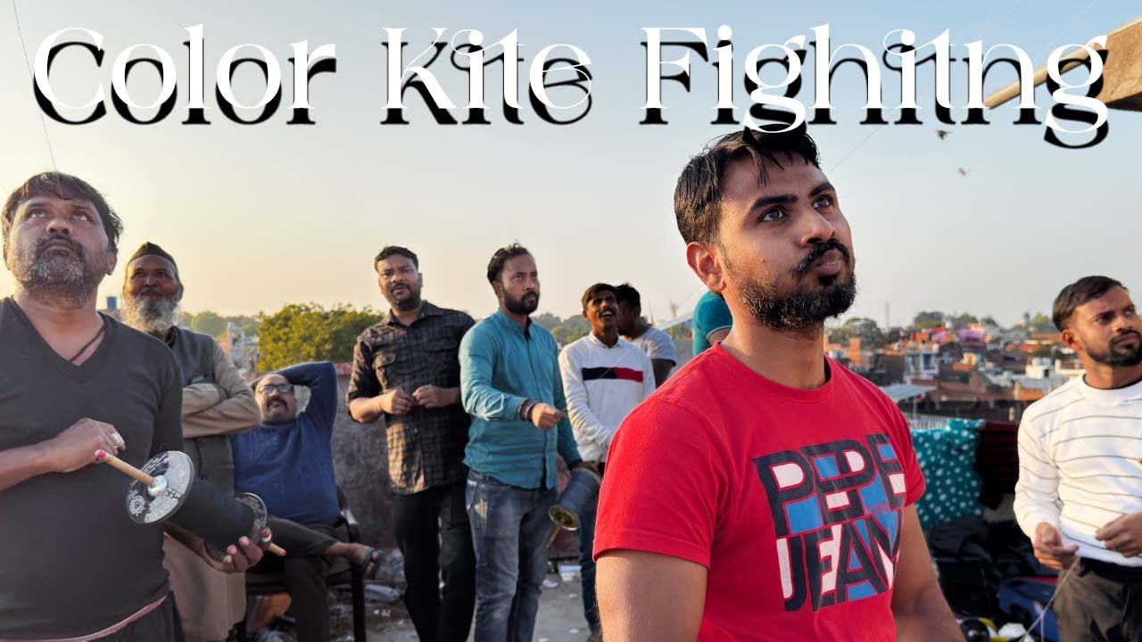 Colour Kite Fighting | Munna KK VS Arif | Addhi Kite Fighting | Rooftop KIte Flying | Kite Vlog