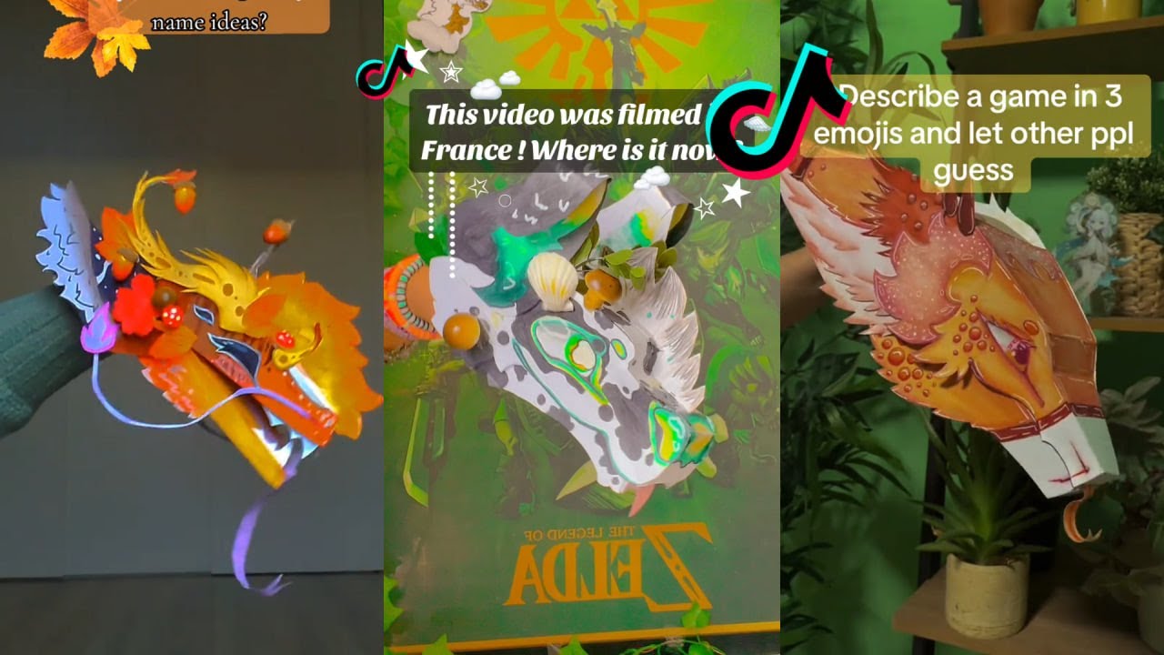 Dragon Puppet Crafts - Paper Dragon TikTok Compilation #367