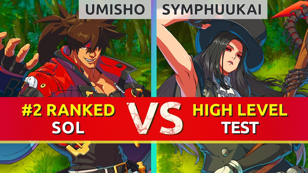 GGST ▰ UMISHO (#2 Ranked Sol) vs SYMPHUUKAI (Testament). High Level Gameplay